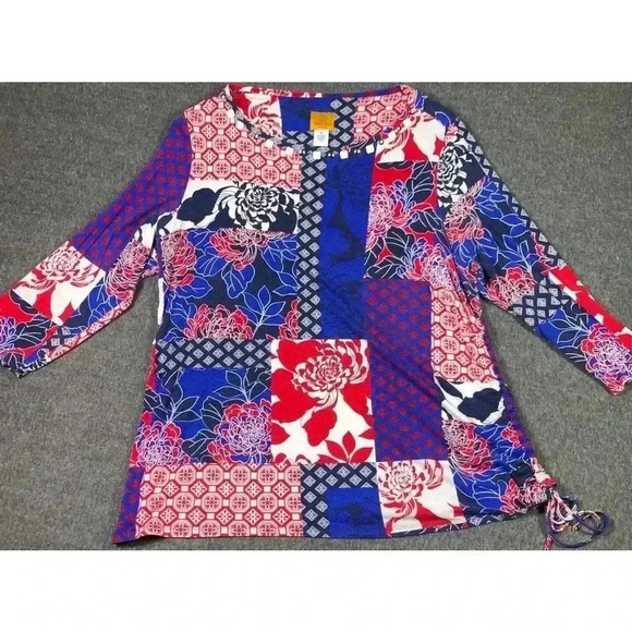 Ruby rd multi color dress top 1x - Picture 1 of 2